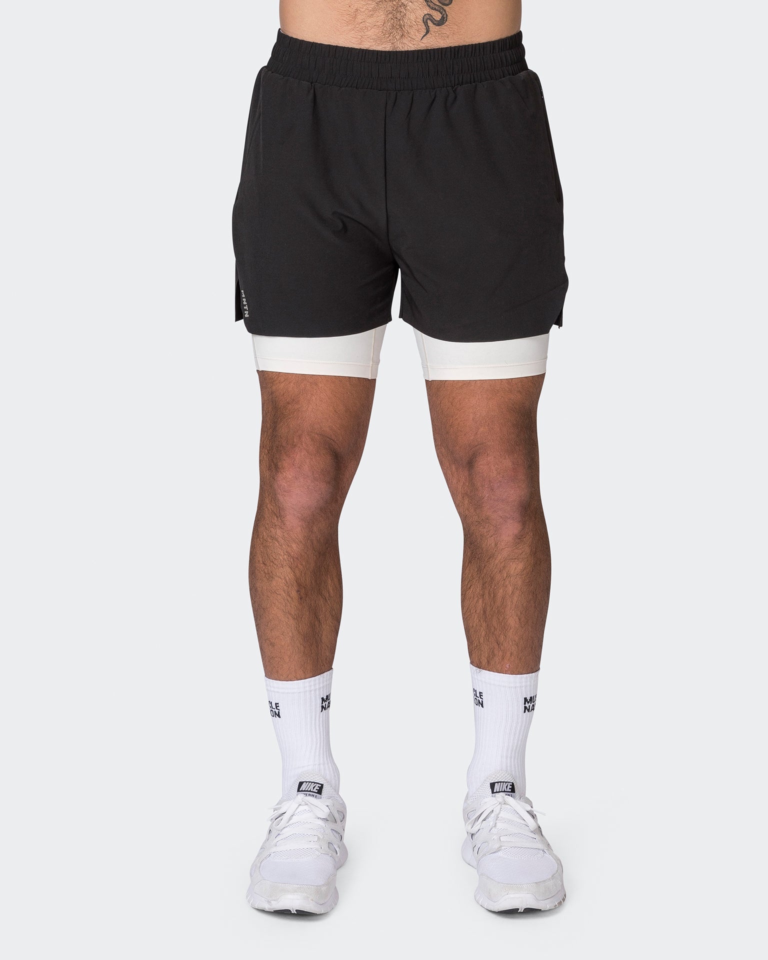 Muscle Nation Gym Shorts Replay Shorts - Black