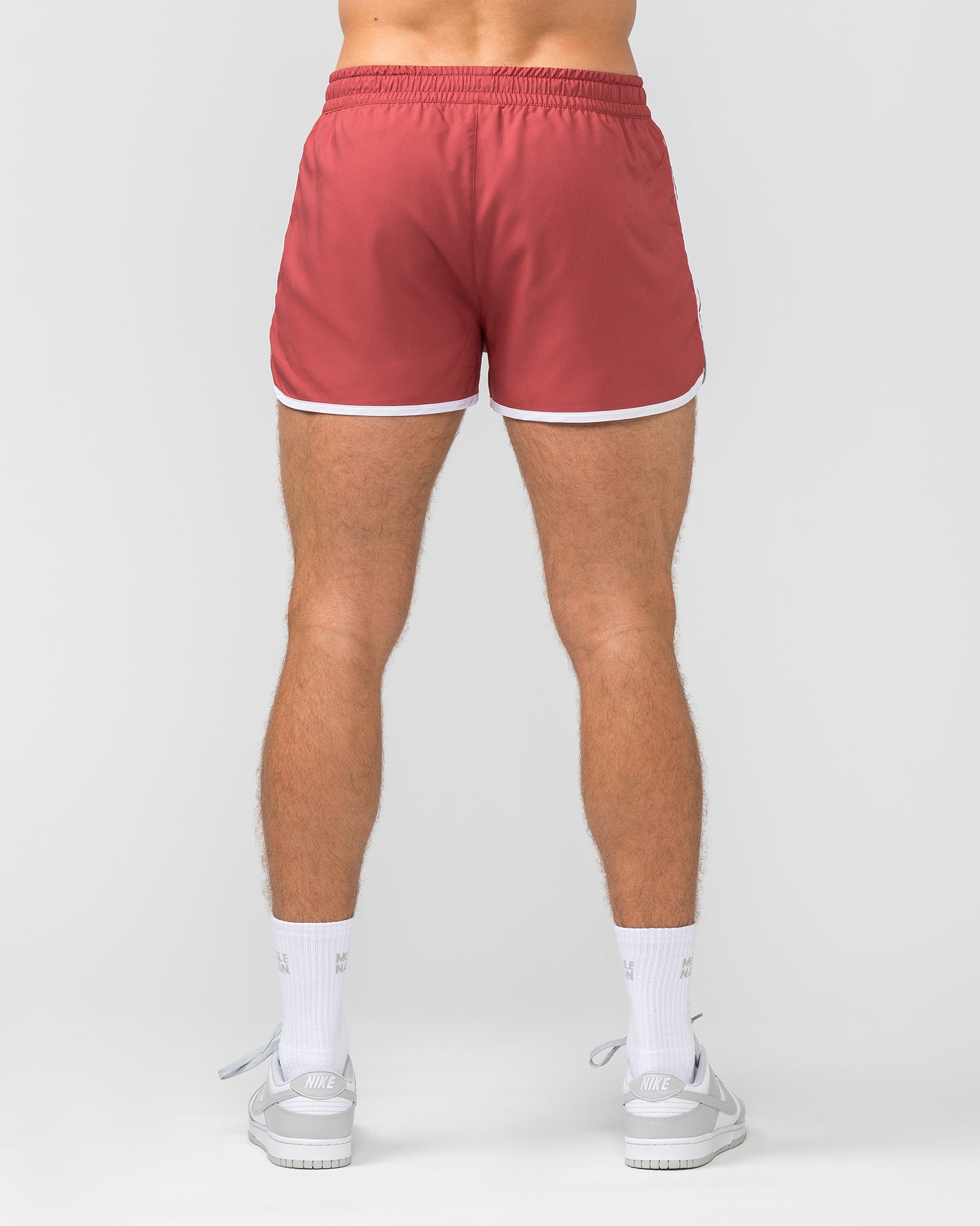 Muscle Nation Gym Shorts Retro Shorts - Dusty Red