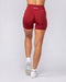 Muscle Nation Gym Shorts Sculpt Seamless Midway Shorts - Merlot
