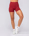 Muscle Nation Gym Shorts Sculpt Seamless Midway Shorts - Merlot