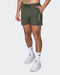 Muscle Nation Gym Shorts Streamline Training Shorts - Dark Khaki