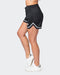 Muscle Nation Gym Shorts Womens Grand Slam Basketball Shorts - Black