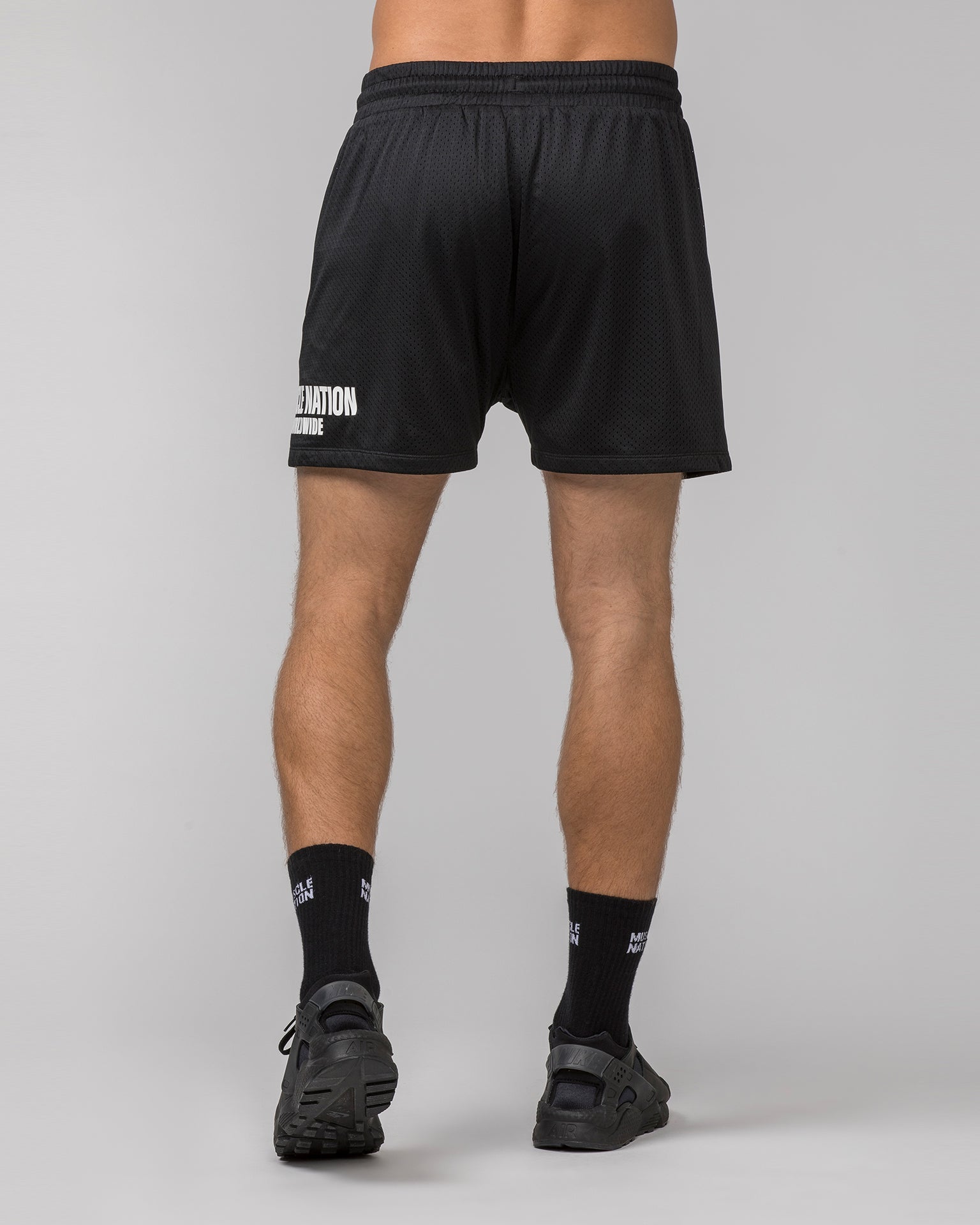 Muscle Nation Gym Shorts Worldwide Lay Up 3.5'' Shorts - Black