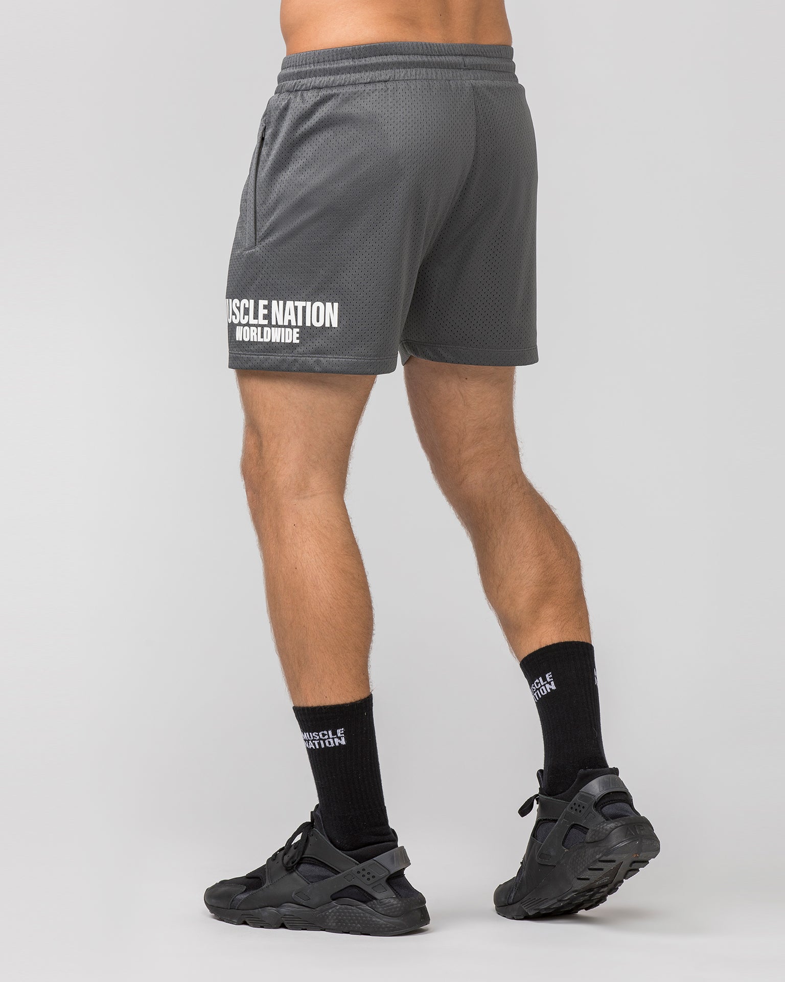 Muscle Nation Gym Shorts Worldwide Lay Up 3.5'' Shorts - Tornado