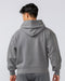 Muscle Nation Hoodies Lee Lem Cropped Hoodie - Washed Platinum Grey