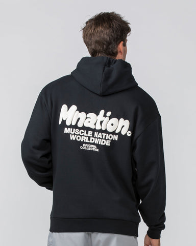 Muscle Nation Hoodies MNation Oversized Hoodie - Black