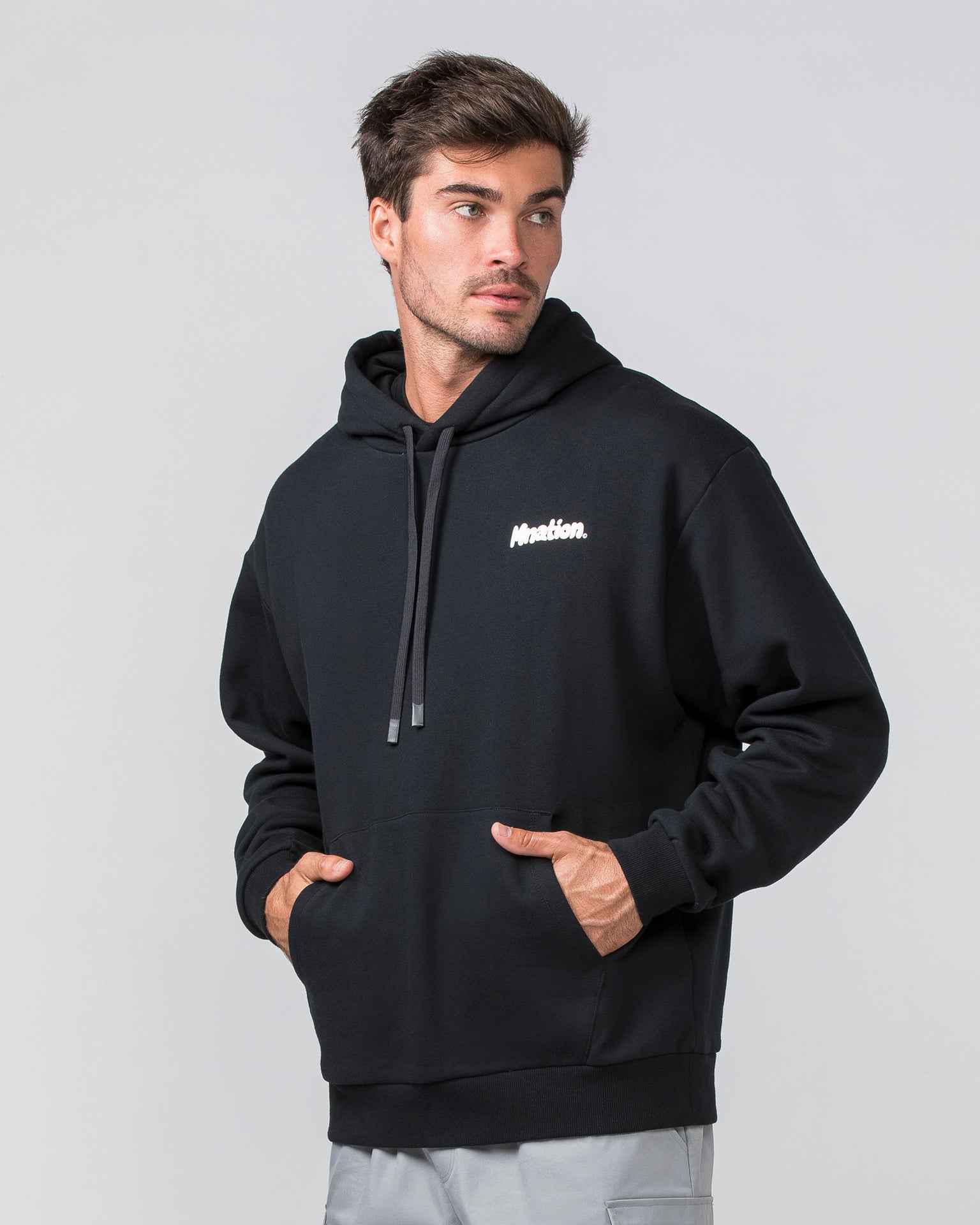 Muscle Nation Hoodies MNation Oversized Hoodie - Black