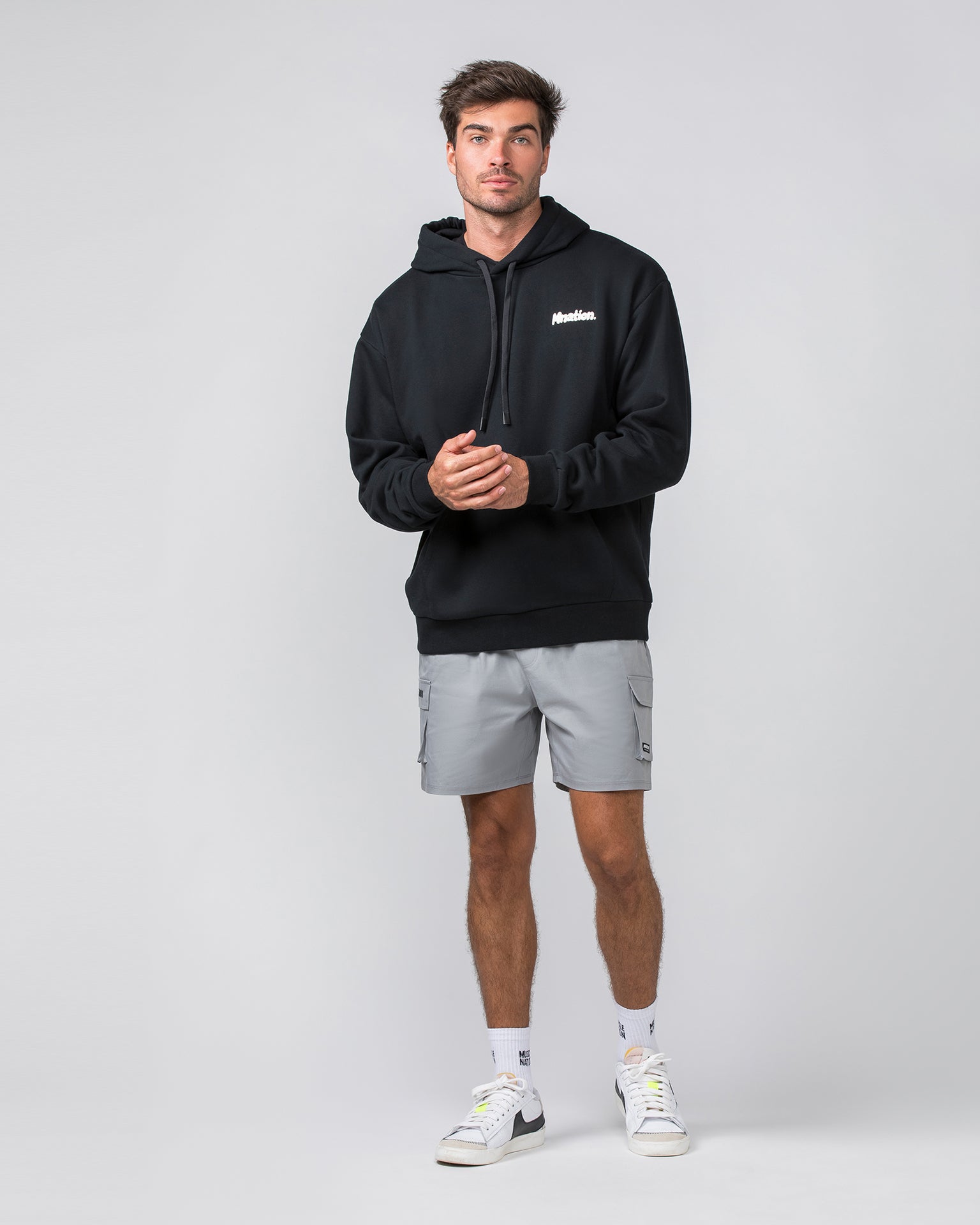 Muscle Nation Hoodies MNation Oversized Hoodie - Black