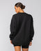 Muscle Nation Jumpers & Hoodies Athletics Oversized Pullover - Black