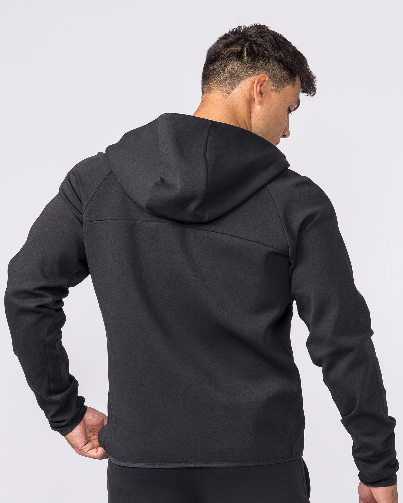 Muscle Nation Jumpers & Hoodies Essential Tech Zip Hoodie - Black
