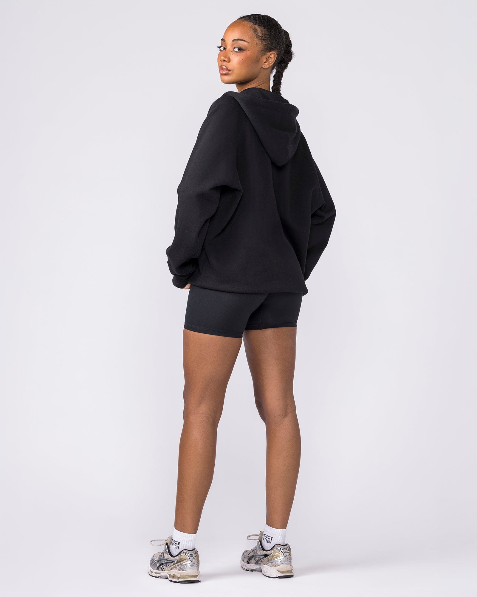 Muscle Nation Jumpers & Hoodies Essential Zip Hoodie - Black