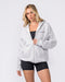 Muscle Nation Jumpers & Hoodies Essential Zip Hoodie - Grey Marl
