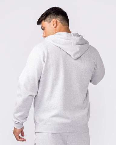 Muscle Nation Jumpers & Hoodies Essential Zip Hoodie - Grey Marl