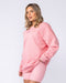 Muscle Nation Jumpers & Hoodies Fresh And Juicy Oversized Pullover - Petal Pink