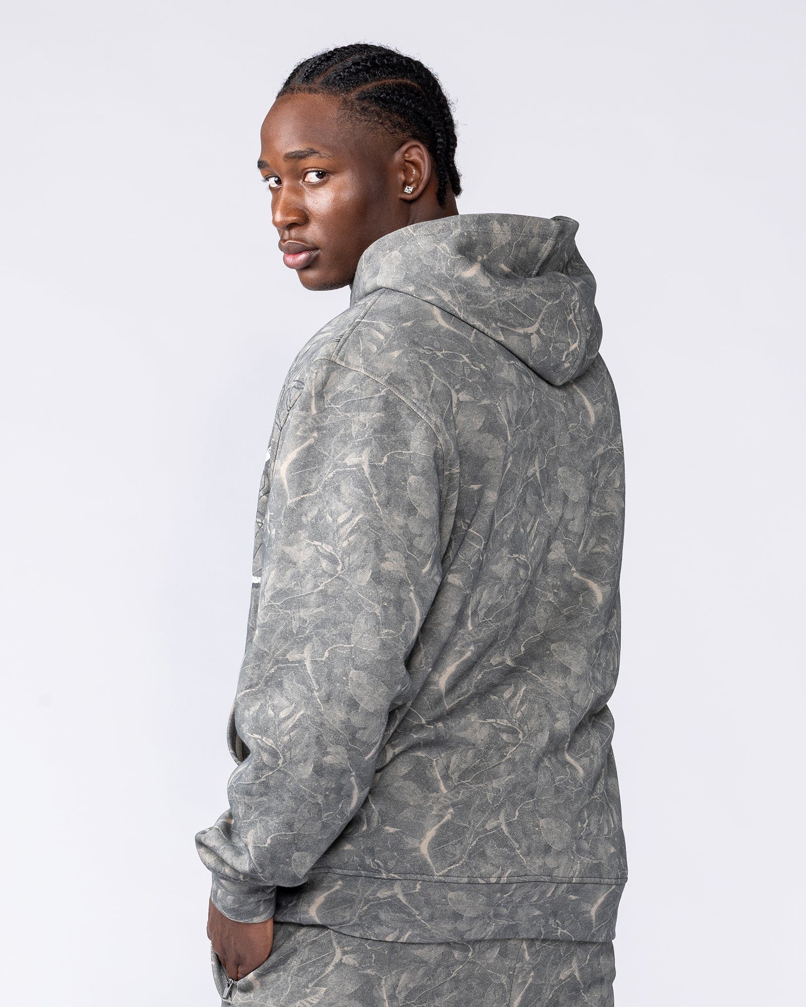 Muscle Nation Jumpers & Hoodies Gothic Oversized Hoodie - Washed Tree Camo