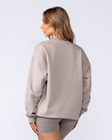 Muscle Nation Jumpers & Hoodies Studio Oversized Pullover - Oat