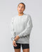 Muscle Nation Jumpers Worldwide Crew Pullover - Grey Marl