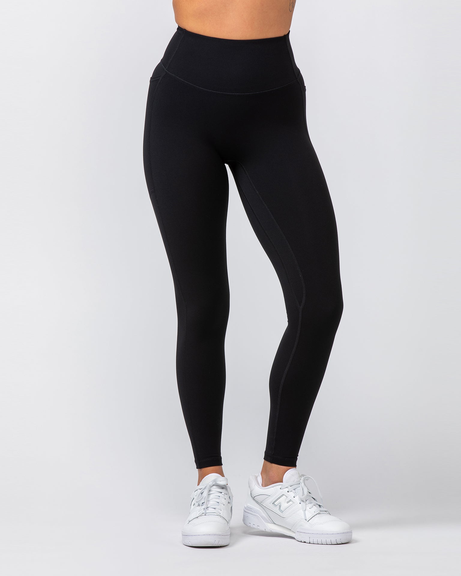 Muscle Nation Leggings Agility Aura Pocket Ankle Length Leggings - Black