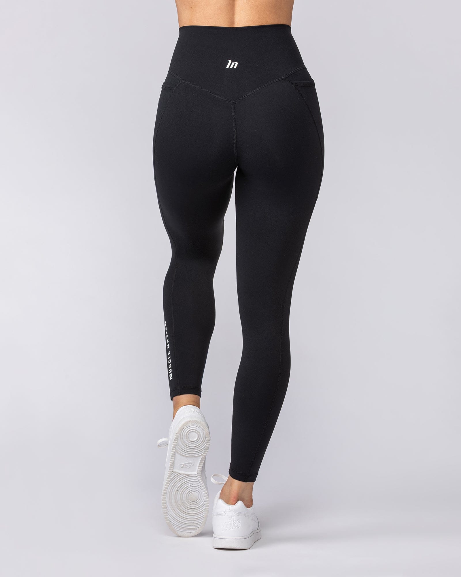 Muscle Nation Leggings Agility Aura Pocket Ankle Length Leggings - Black