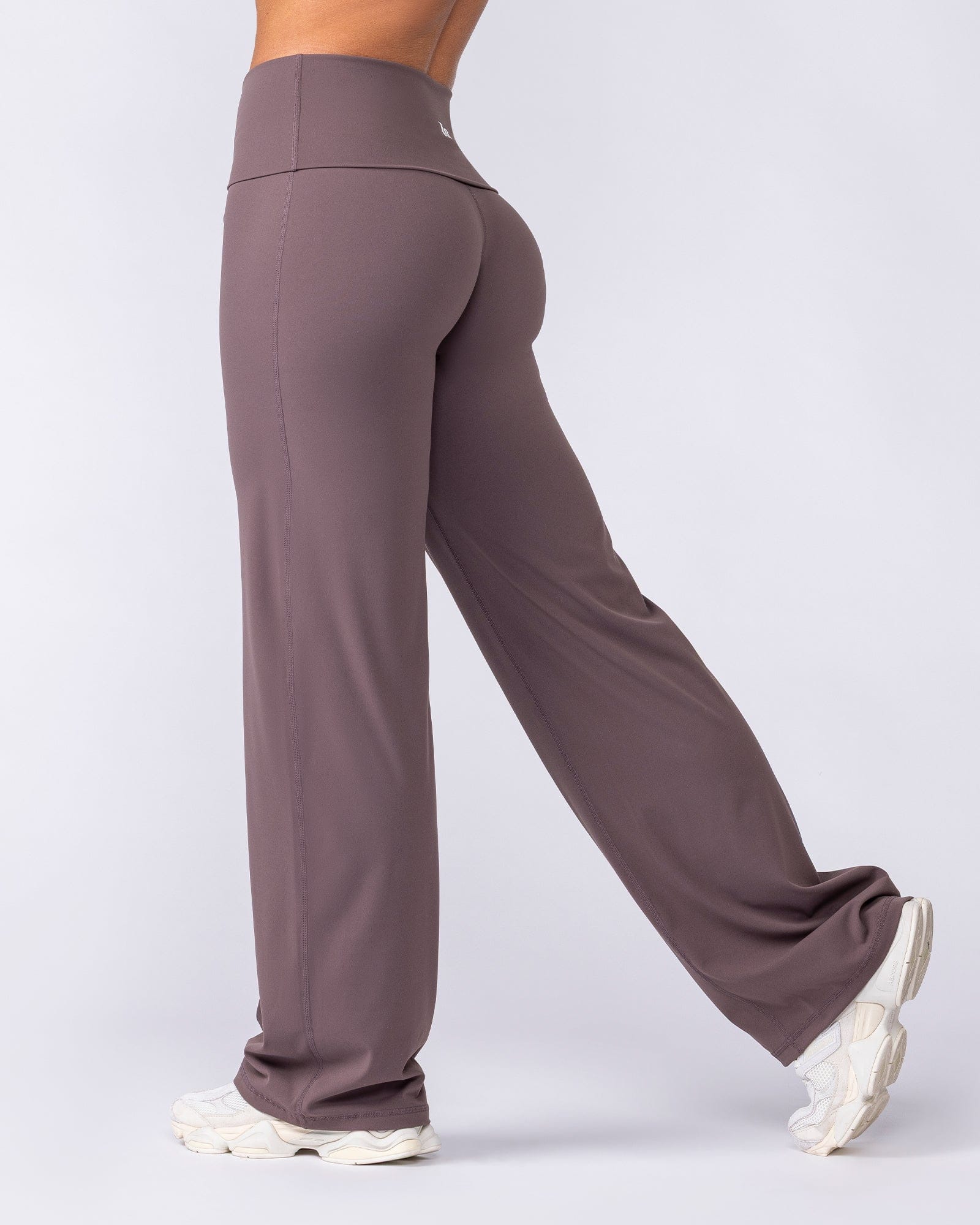 Muscle Nation Leggings Aura Fold Over Straight Leg Leggings Regular - Umber