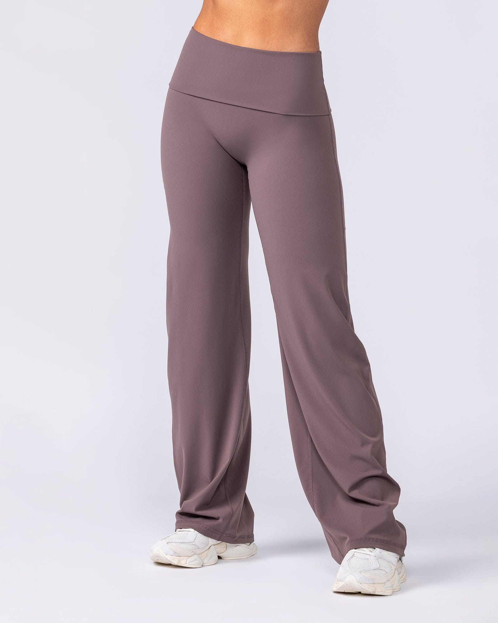 Muscle Nation Leggings Aura Fold Over Straight Leg Leggings Regular - Umber