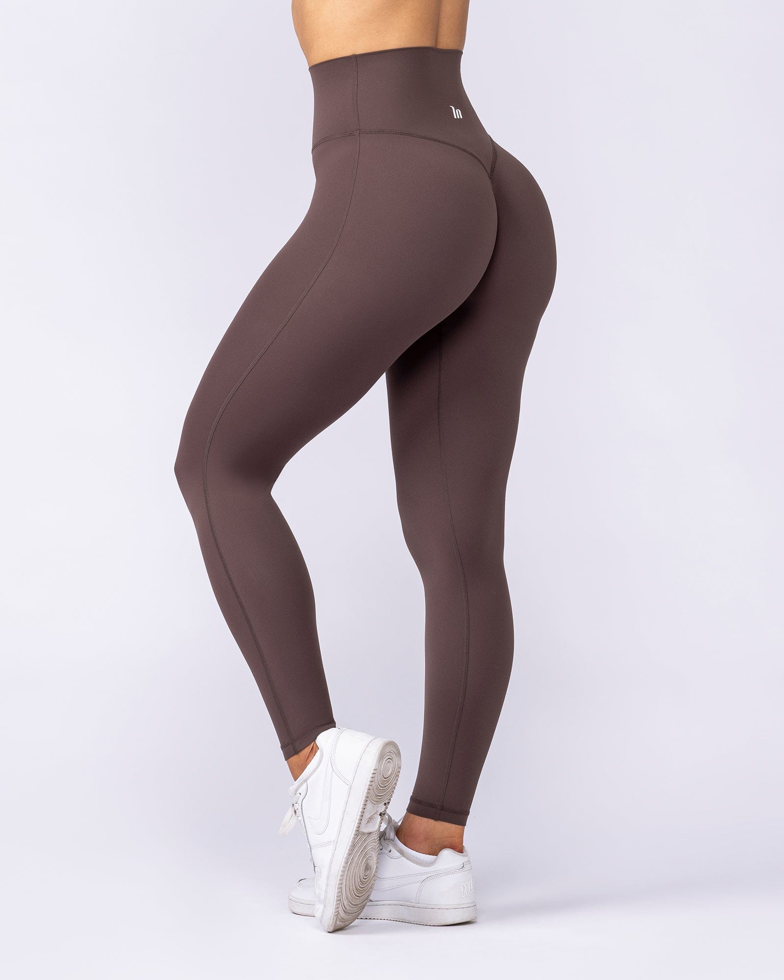 Muscle Nation Leggings Aura Peachy High Invisible Scrunch Ankle Leggings - Cola