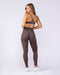 Muscle Nation Leggings Aura Peachy High Invisible Scrunch Ankle Leggings - Cola