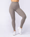 Muscle Nation Leggings Aura Peachy High Invisible Scrunch Ankle Leggings - Oat