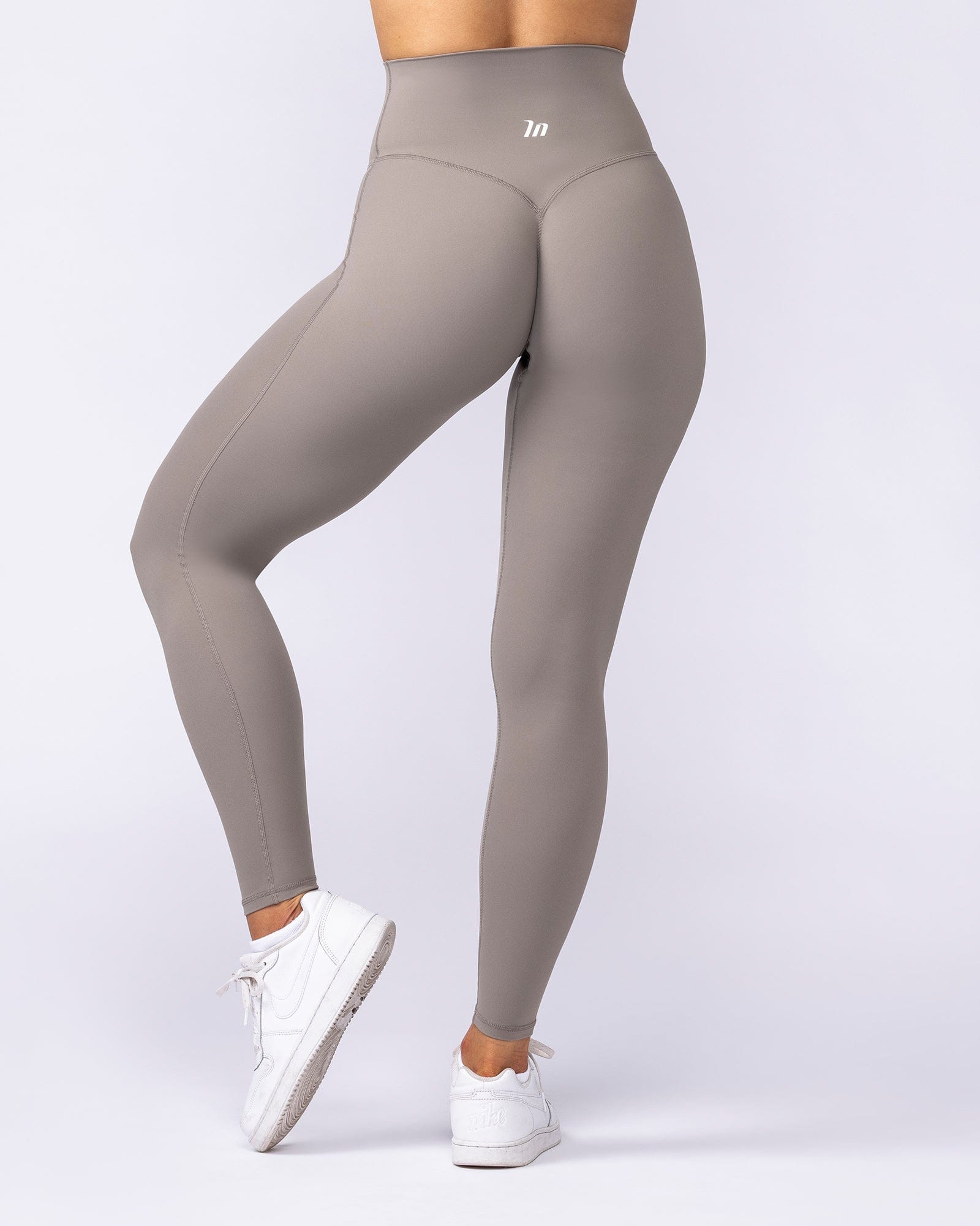 Muscle Nation Leggings Aura Peachy High Invisible Scrunch Ankle Leggings - Oat