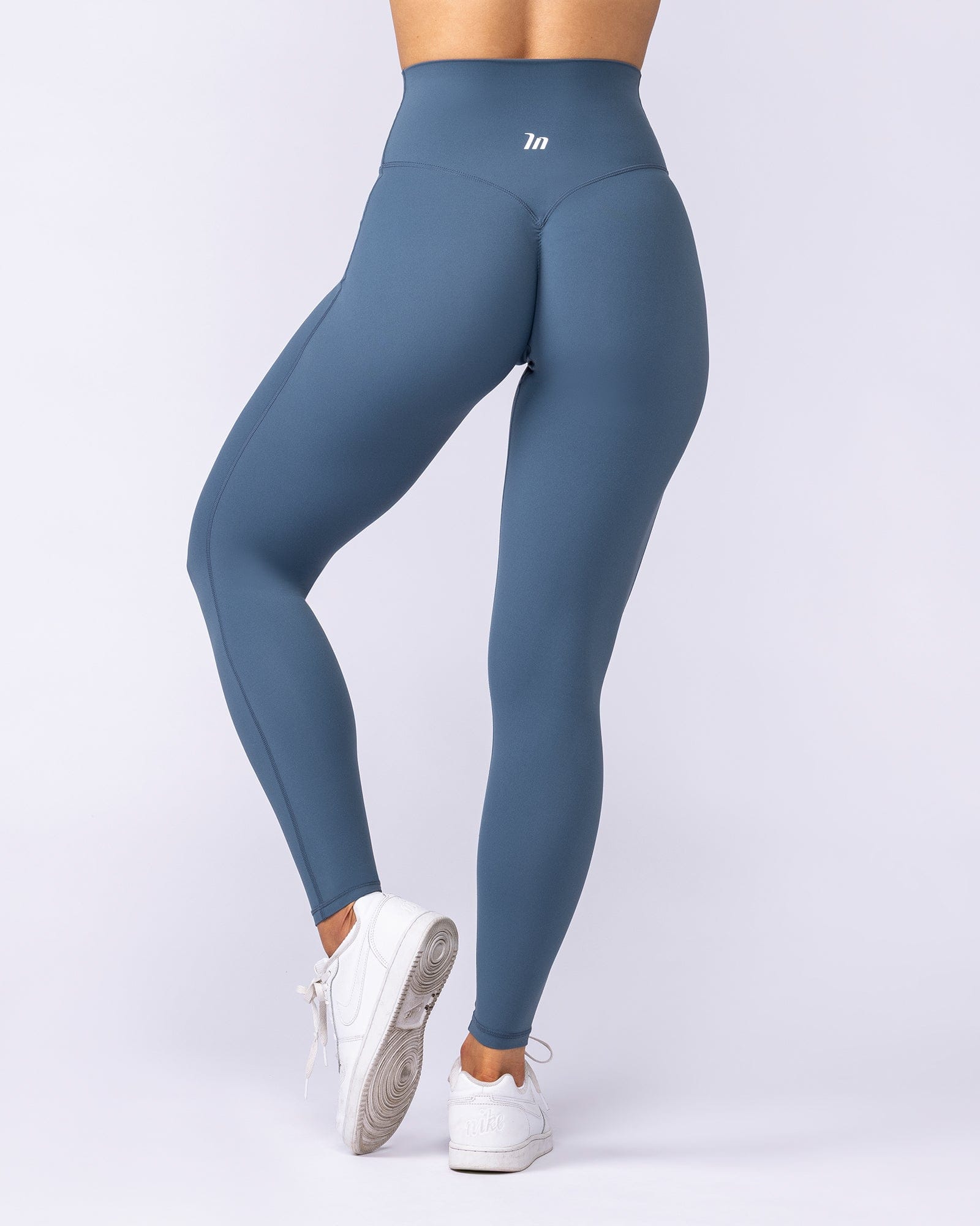 Muscle Nation Leggings Aura Peachy High Invisible Scrunch Ankle Leggings - Sapphire
