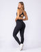 Muscle Nation Leggings Aura Peachy High Invisible Scrunch Full Length Leggings - Black