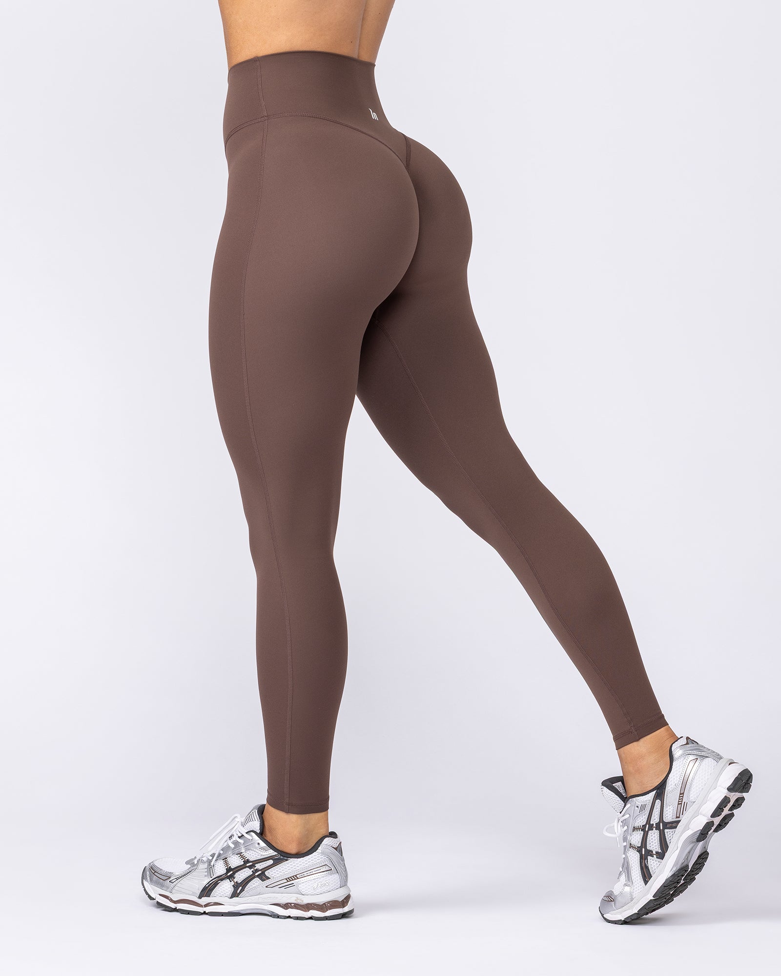 Muscle Nation Leggings Aura Peachy Invisible Scrunch Ankle Leggings - Chestnut