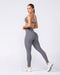 Muscle Nation Leggings Aura Peachy Invisible Scrunch Ankle Leggings - Shadow Grey