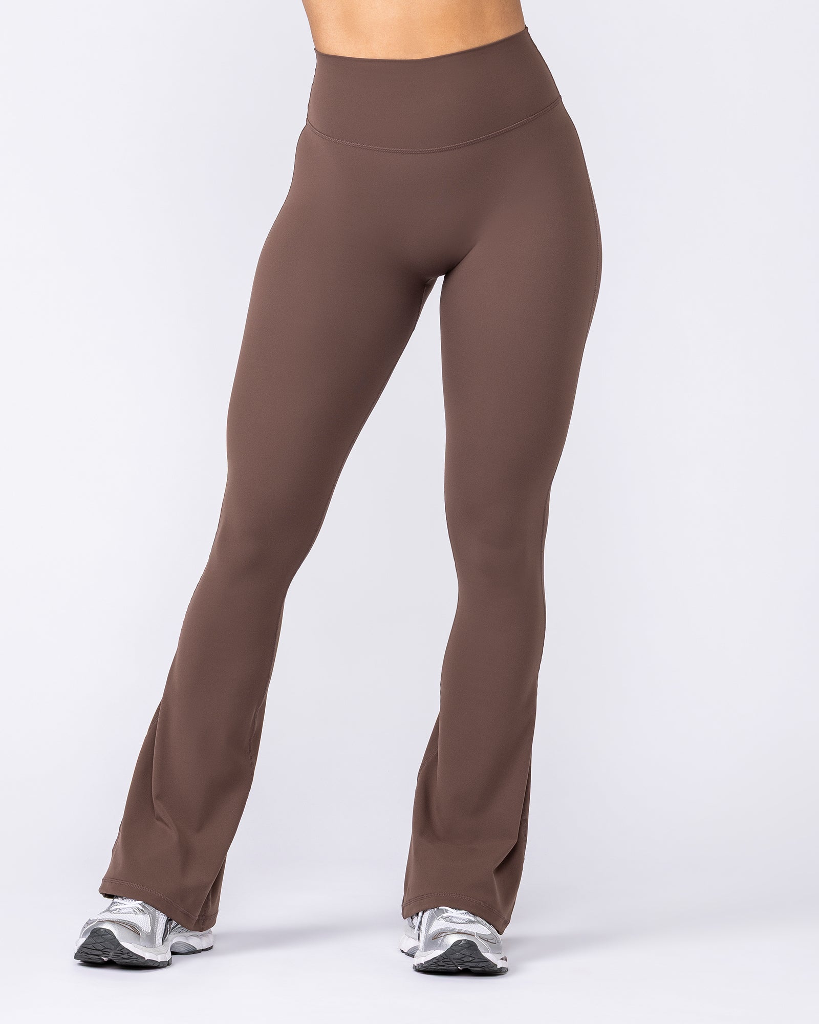 Muscle Nation Leggings Aura Peachy Invisible Scrunch Flare Leggings Tall - Chestnut