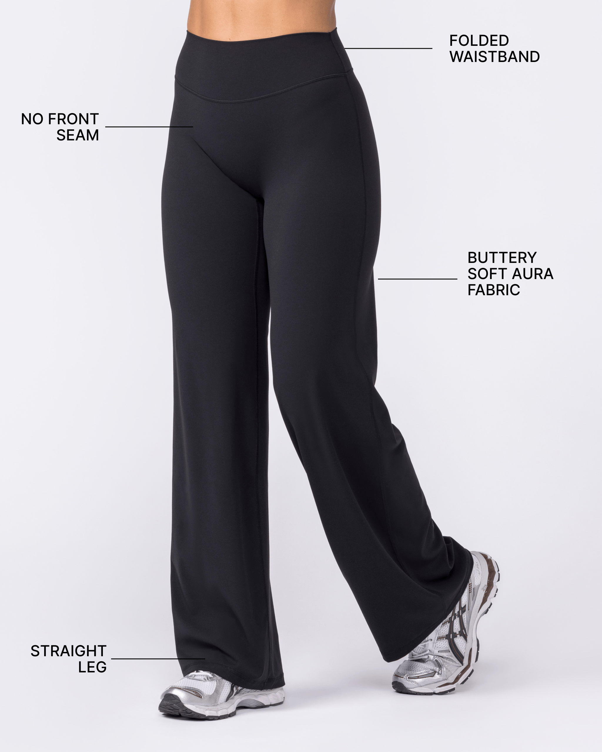 Muscle Nation Leggings Aura Straight Leg Leggings - Black