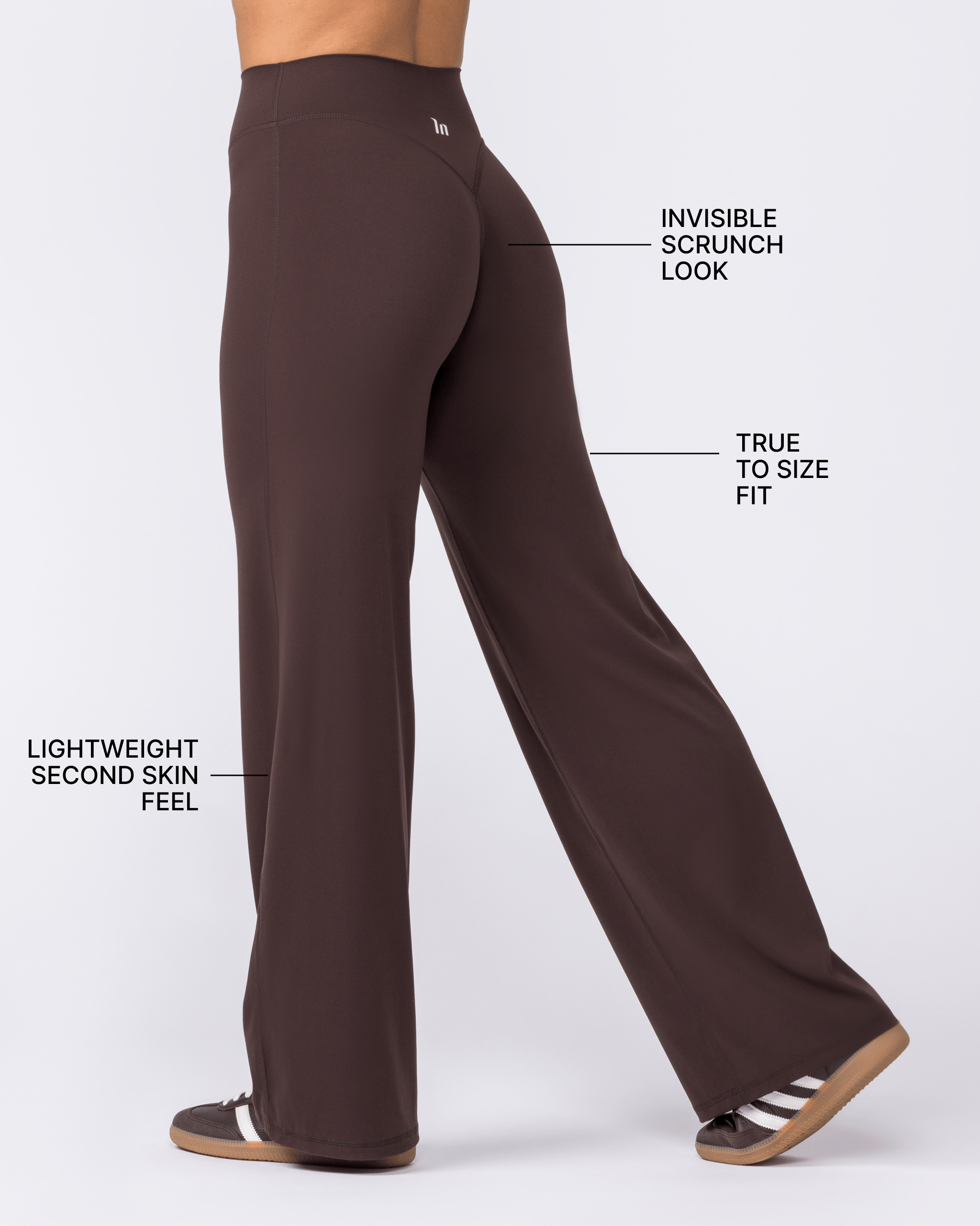 Muscle Nation Leggings Aura Straight Leg Leggings - Cocoa