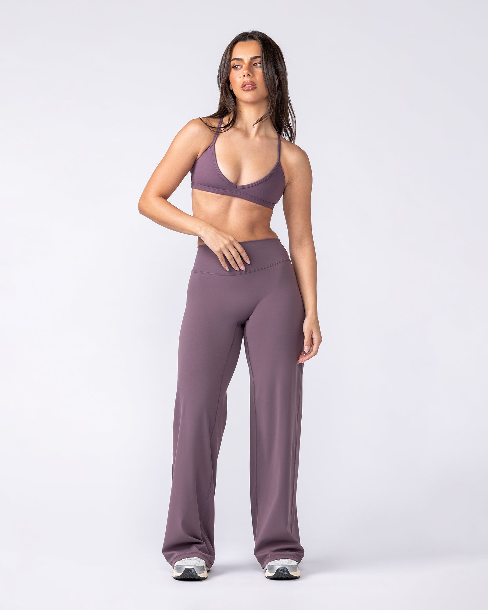 Muscle Nation Leggings Aura Straight Leg Leggings - Dark Thistle