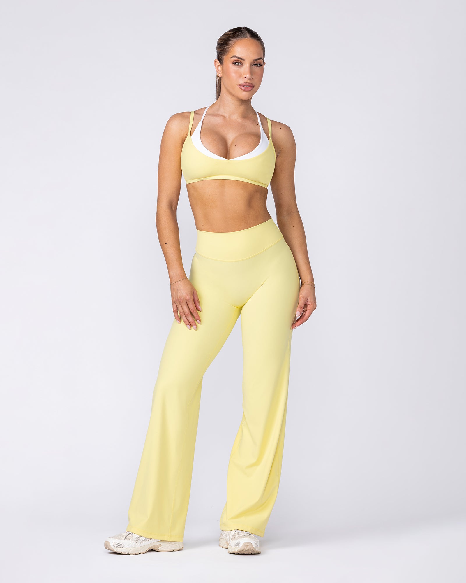 Muscle Nation Leggings Aura Straight Leg Leggings Regular - Zesty Lemon