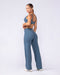 Muscle Nation Leggings Aura Straight Leg Leggings Short - Sapphire