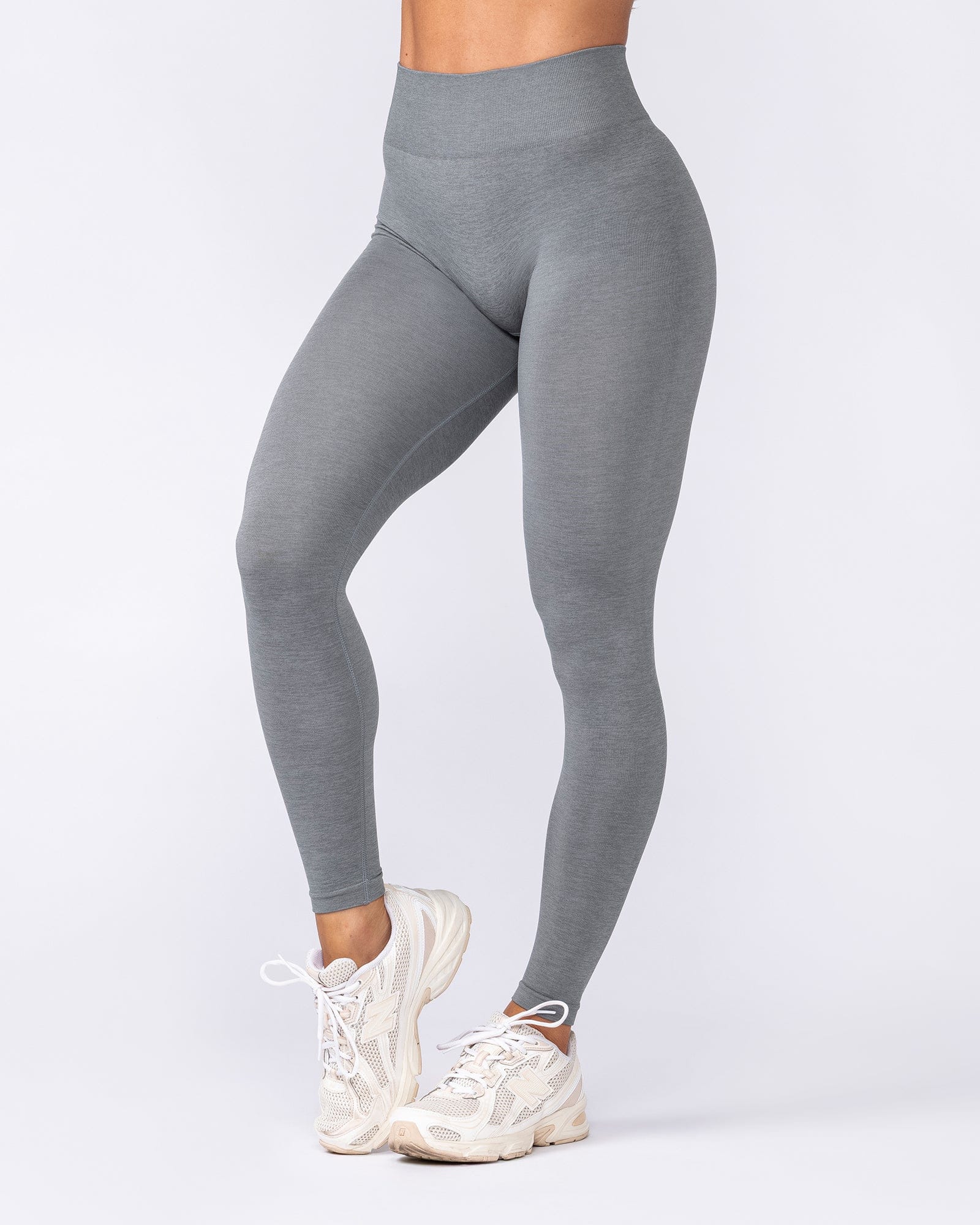 Muscle Nation Leggings Bare Seamless Ankle Length Leggings - Alloy Marl