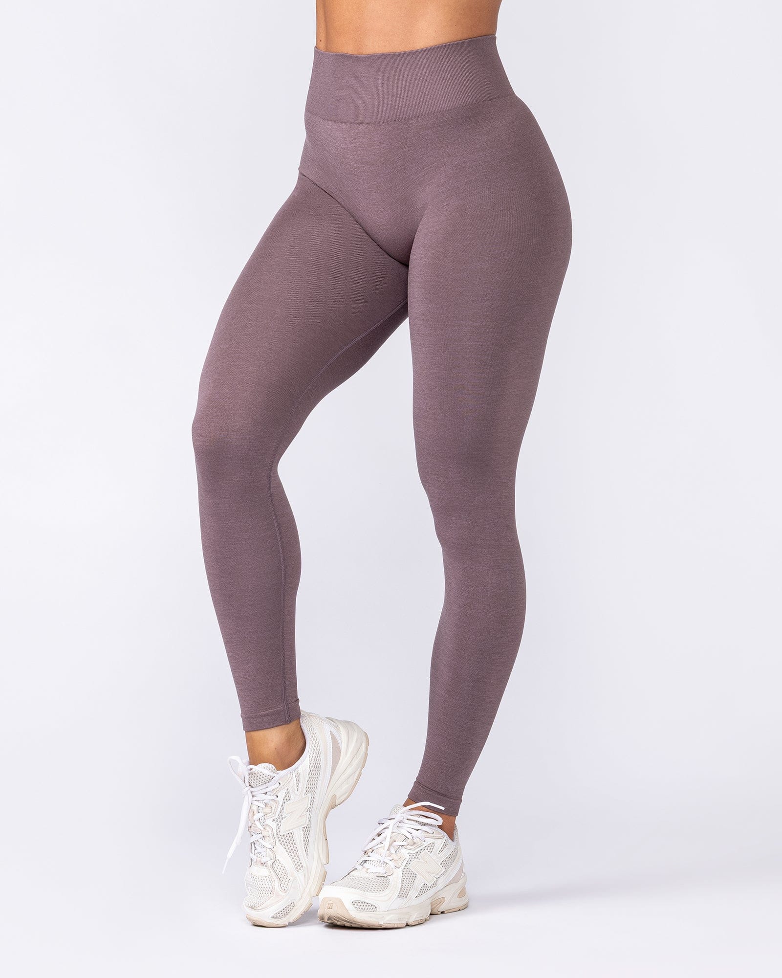Muscle Nation Leggings Bare Seamless Ankle Length Leggings - Umber Marl