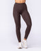 Muscle Nation Leggings Booty Shaper Pocket Ankle Length Leggings - Cocoa