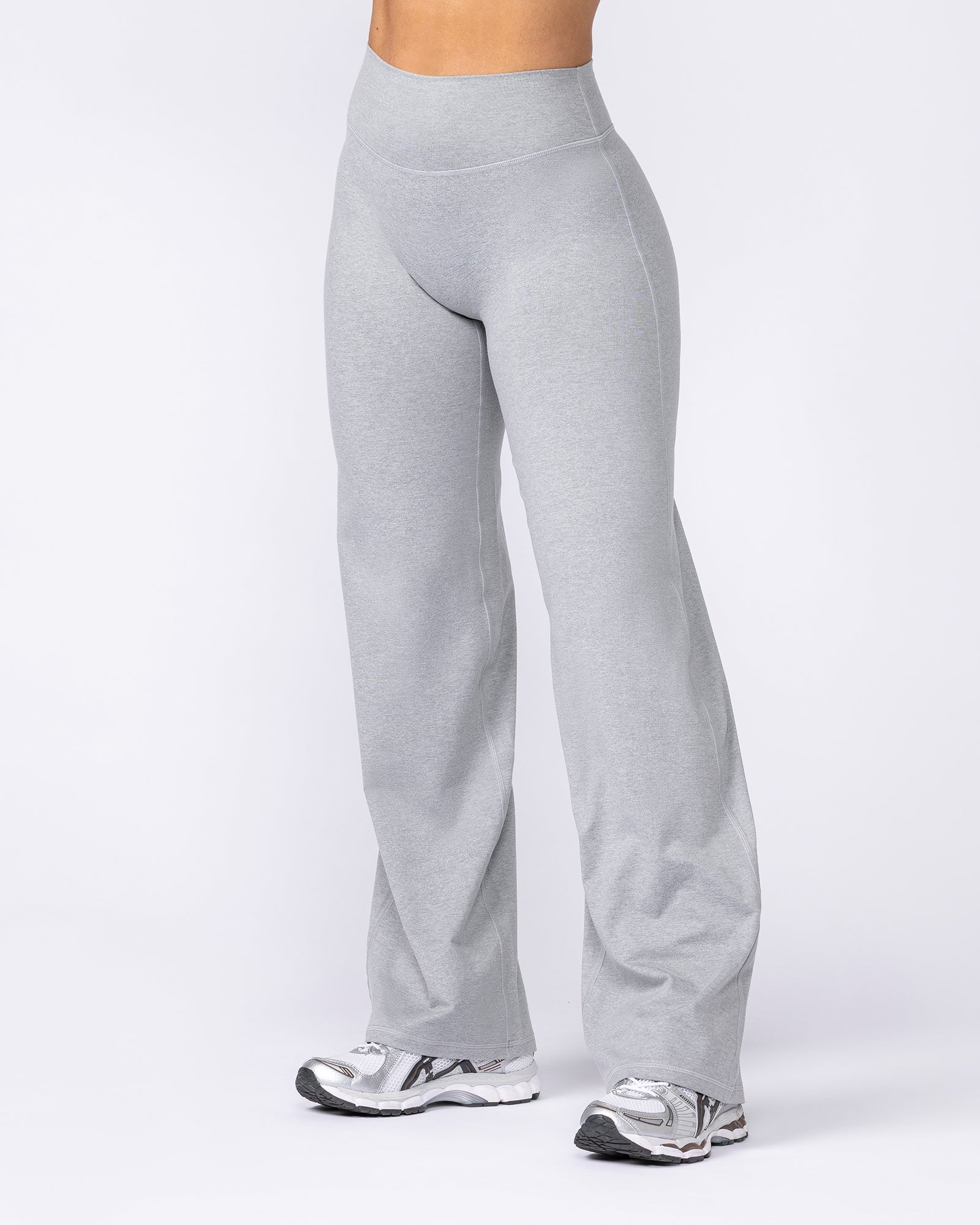 Muscle Nation Leggings Cloud Straight Leg Leggings - Light Grey Marl