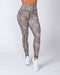 Muscle Nation Leggings Full Length Pocket Leggings - Yellow Leopard