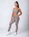 Muscle Nation Leggings Full Length Pocket Leggings - Yellow Leopard
