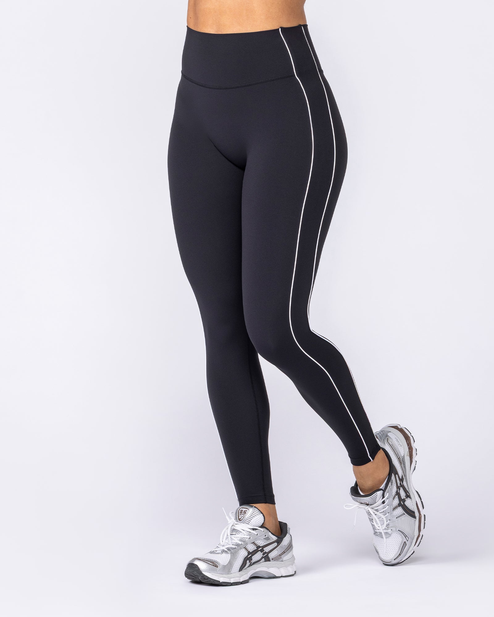 Muscle Nation Leggings Haze High Rise Ankle Length Leggings - Black