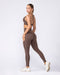 Muscle Nation Leggings Haze High Rise Ankle Length Leggings - Chestnut