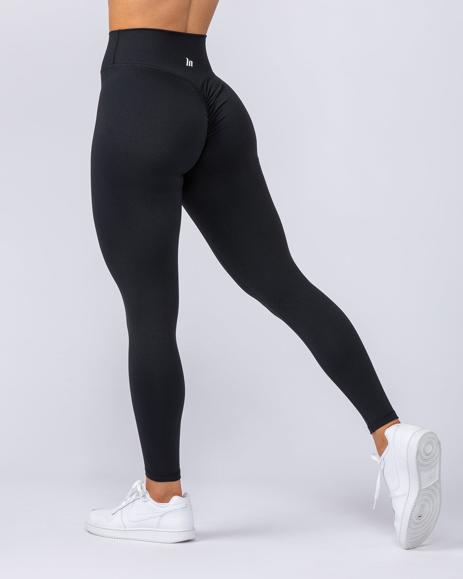 Muscle Nation Leggings Instinct Scrunch Ankle Length Leggings - Black