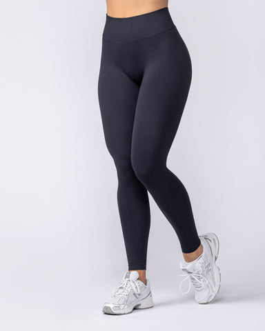 Muscle Nation Leggings Revealed Seamless Ankle Length Leggings - Black