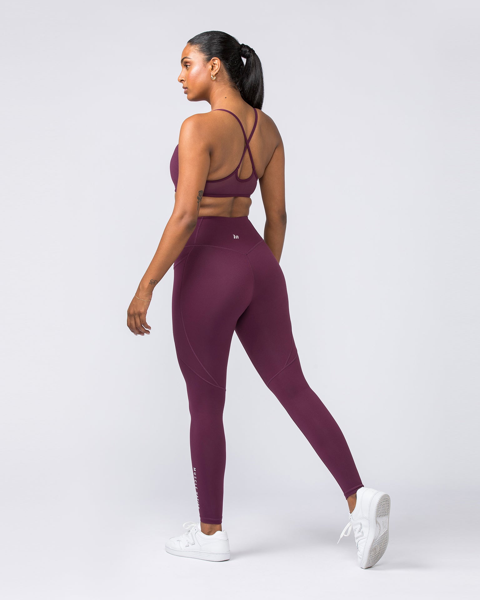 Muscle Nation Leggings Signature Boost Ankle Length Leggings - Nectar